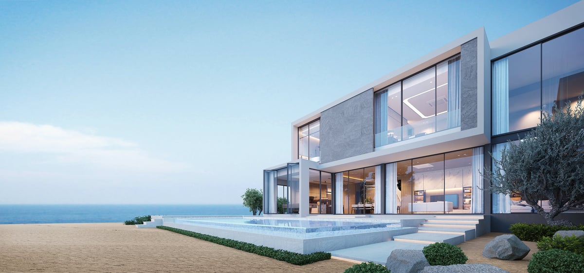 Modern luxury home with pool